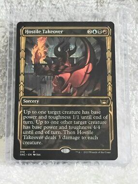 5/$20 Mint 2022 MTG Hostile Takeover Rare Card 310 Deckmaster!!